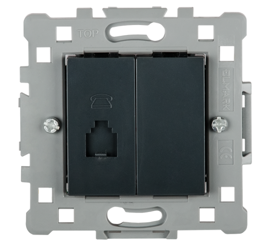 Телефонна розетка черна SPLENDOR main image