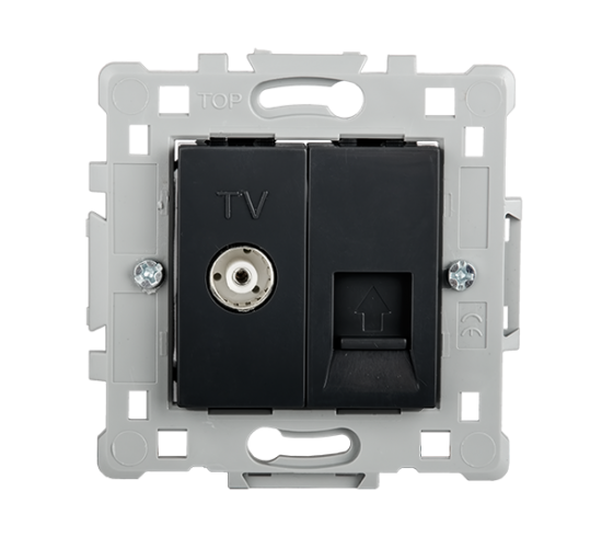 КОНТАКТ TV(ЖЕНСКИ)+RJ45 ЧЕРЕН EL1645 SPLENDOR main image