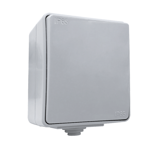 БУТОН ОТКРИТ МОНТАЖ IP65 СИВ main image