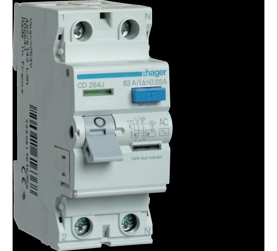 Дефектнотокова защита 2Р/63А 30mA main image