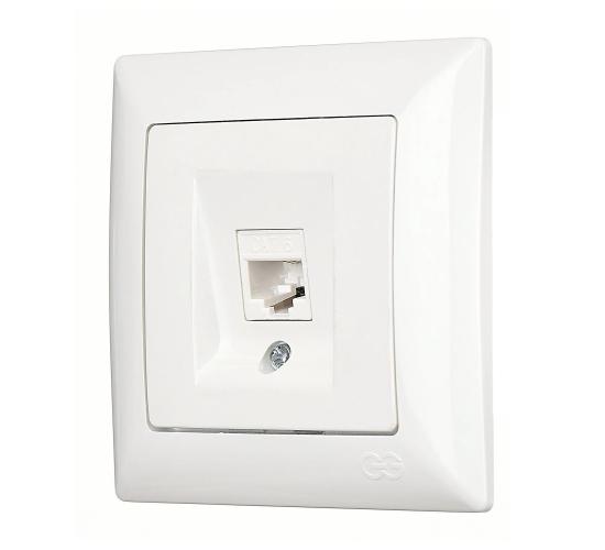 Контакт за компютър cat6 Visage бял main image