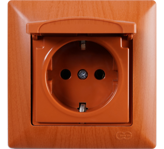 Контакт с капак Visage светъл махагон main image