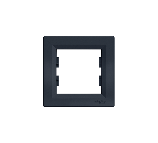 Рамка единична Asfora антрацит main image