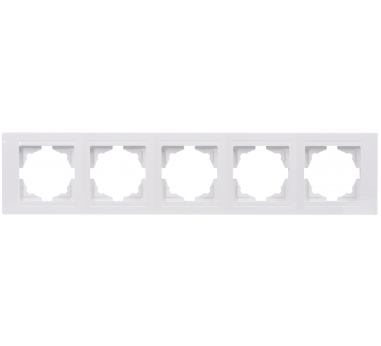 Рамка петорна хоризонтална Visage бяла main image