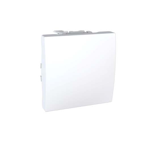 Ключ лихт бутон 10A 250VAC Unica бял main image