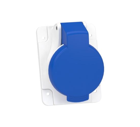 Контакт за монтаж на табло Pratika, прав, винт.свърз.- 16A- 2P+E- 200...250V AC main image