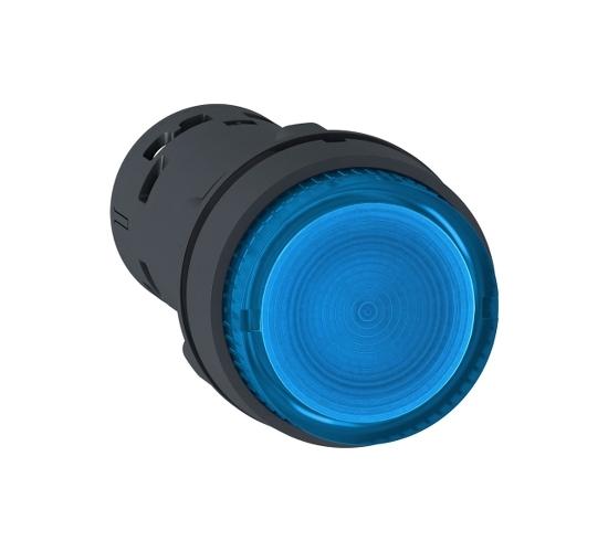 Светещ бутон с вграден LED  пружинно връщане - син 24 V AC/DC 1 NO main image