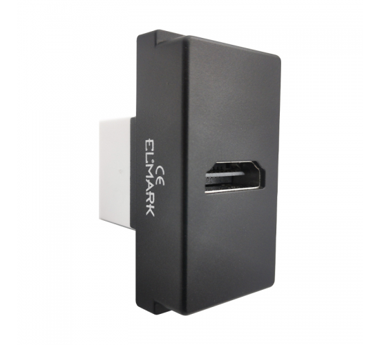 LECCE HDMI РОЗЕТКА АНТРАЦИТ main image