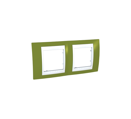 Рамка двойна Unica Plus ярко зелен/бял  ДО ИЗЧЕРПВАНЕ НА КОЛИЧЕСТВАТА main image