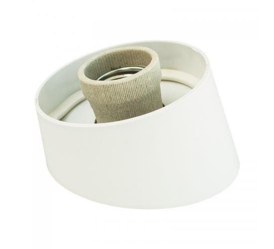 Наклонена основа с фасунга за абажур Е27 бяла main image