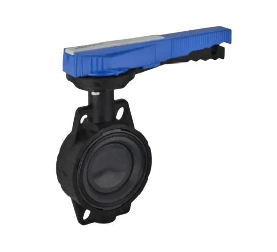 ПВЦ кран бътерфлай ф75 за киселина без фланци напорен main image