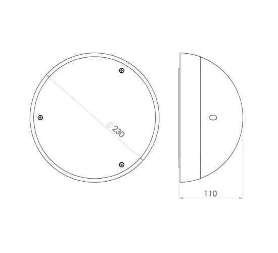 Плафон СИРИУС 1 БЯЛ IP54 main image