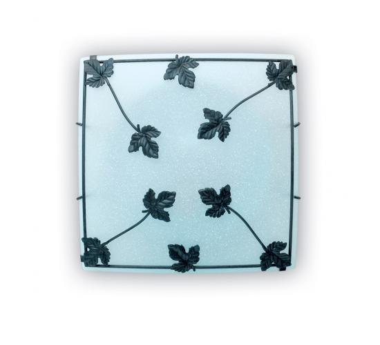 ПЛАФОНИЕРА 1x60W E27 30смх30см ОПАЛ/ЧЕРНО BL661-1C main image