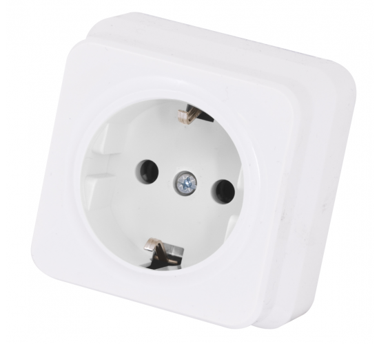 Контакт гюнсан открит монтаж бял main image