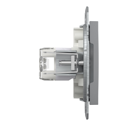 Компютърна розетка Asfora 2xRJ45 сat6 UTP стомана EPH4800162 main image