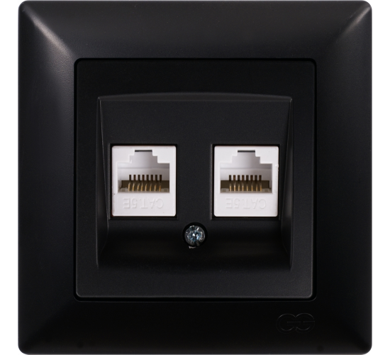 Контакт за компютър двоен Visage черен main image