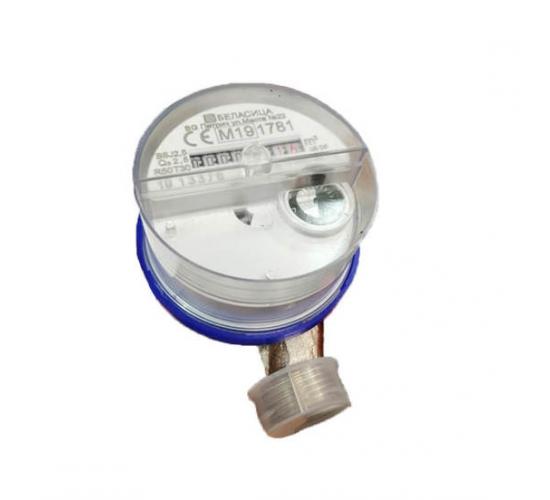 Водомер 2.5 м3/h, сух, 1/2" студена вода, с ролков брояч без холендри Беласица main image