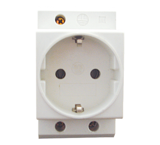Контакт Шуко за монтаж на DIN шина 16A 2P 230V IP20 main image