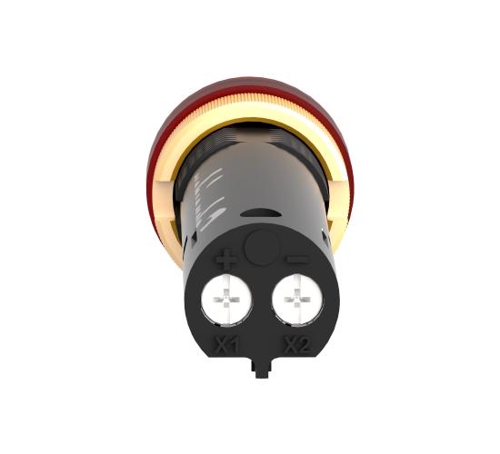 Сигнална лампа, &Oslash;12, с покрит LED, 24V, червена main image