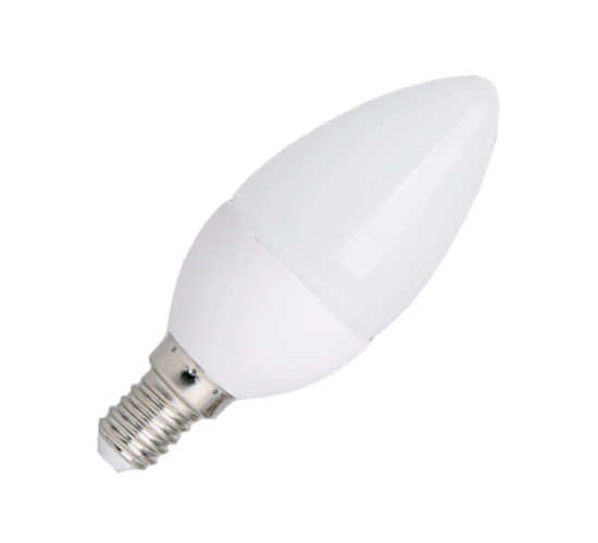 LED свещ 6W E14 220V 180&deg;  6000K студена бяла светлина main image