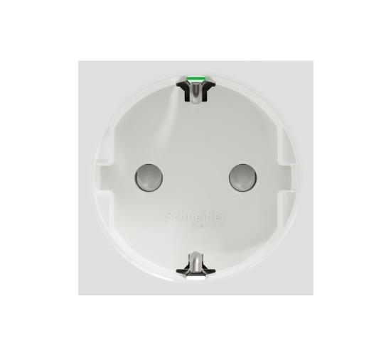 Контакт шуко с детска защита 16A 250V безвинтово свързване NU305718 бял main image