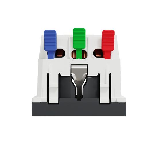 Единичен контакт Шуко 16A 250V, безвинтово свързване антрацит NU305754 main image