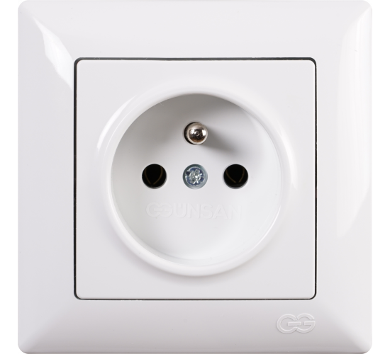 Контакт единичен с UPS Visage бял main image