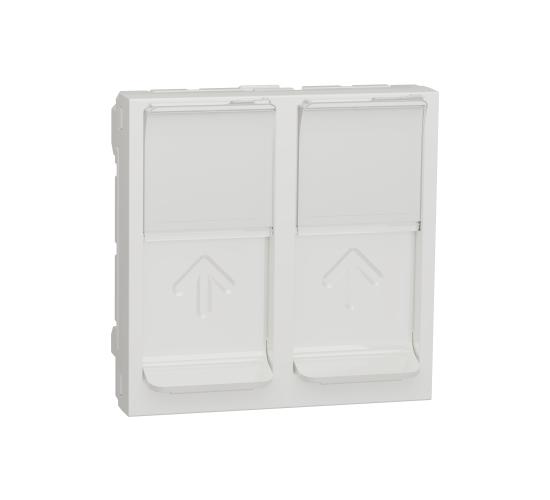 Двойна розетка RJ45 без конектор 2 модулна NU942018 main image