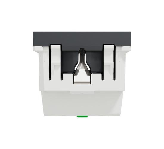 Единичен контакт Шуко 16A 250V, безвинтово свързване антрацит NU305754 main image