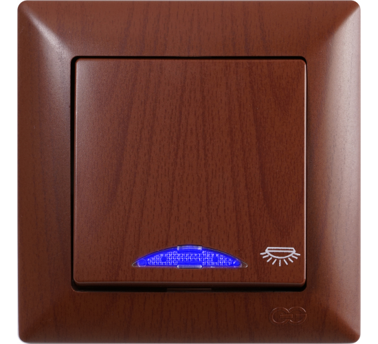 Ключ стълбищен светещ Visage тъмен махагон main image