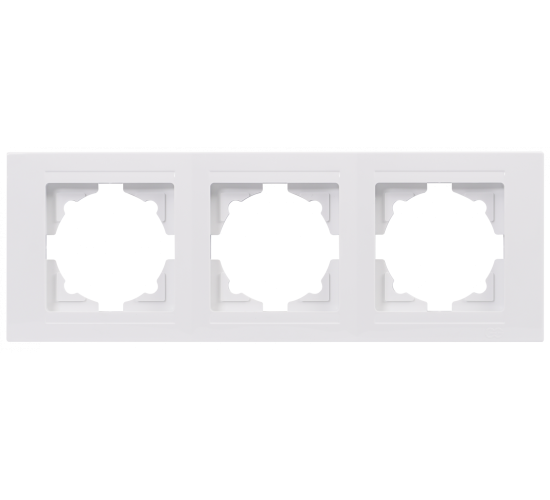 Рамка тройна хоризонтална Visage бяла main image