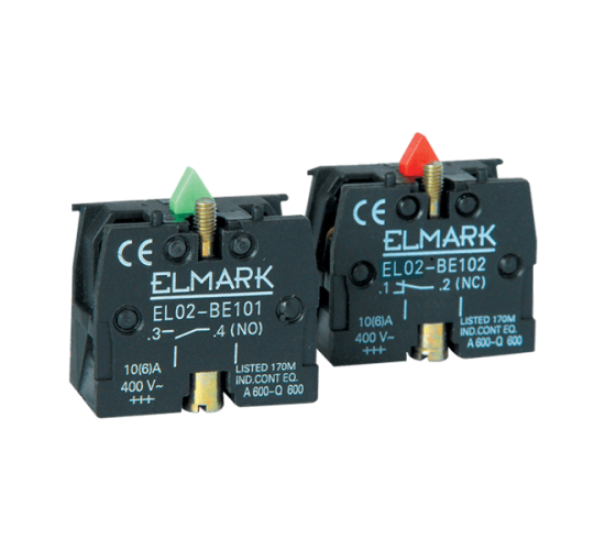 Допълнителен контакт EL02-BE 102 1НЗ IP20 червен main image
