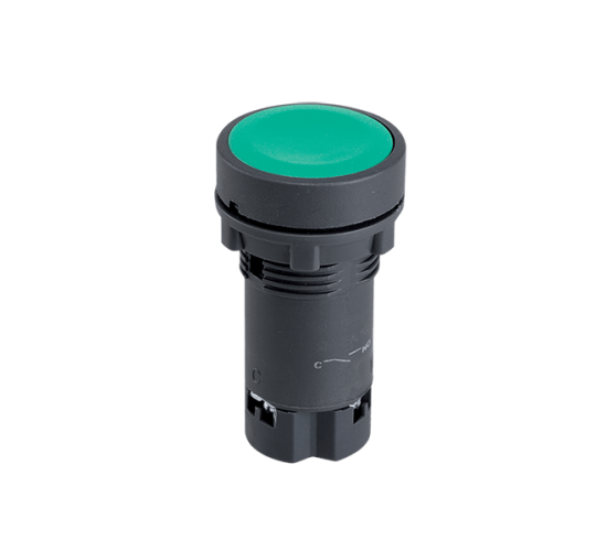 Бутон El-EA31 NO зелен с пружинно връщане main image