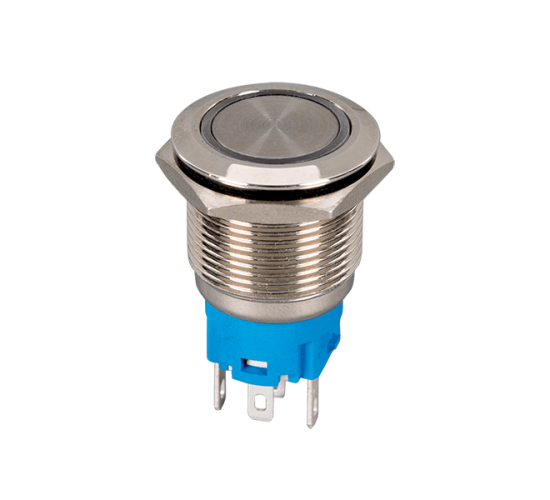 БУТОН КРЪГЪЛ С LED ИНДИКАТОР EL-2211DZR 1NO+1NC IP65 ЧЕРВЕН main image