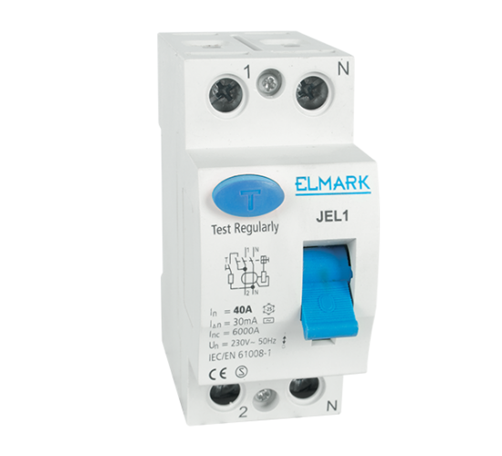 ДЕФЕКТНОТОКОВA ЗАЩИТA JEL1 AC 2P 63A/500MA main image