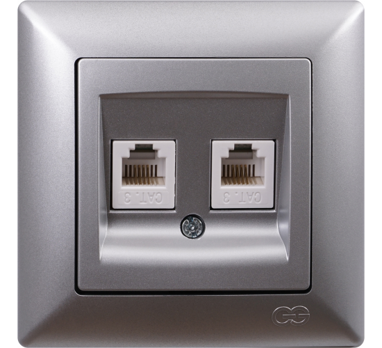 Контакт за телефон двоен Visage сив main image