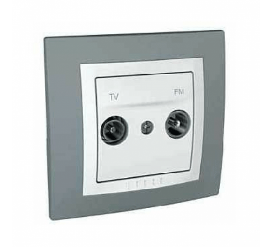 Розетка за TV и радио Unica сив ДО ИЗЧЕРПВАНЕ НА КОЛИЧЕСТВАТА main image