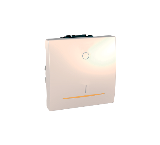 Ключ за бойлер 16А двумодулен механизъм Unica слонова кост main image