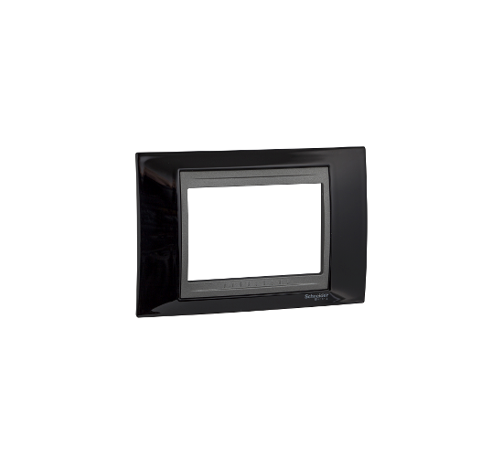 Рамка 3 модула Unica Top родий/графит main image