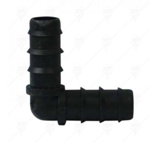 Коляно оребрено ф16 за твърд капков маркуч main image