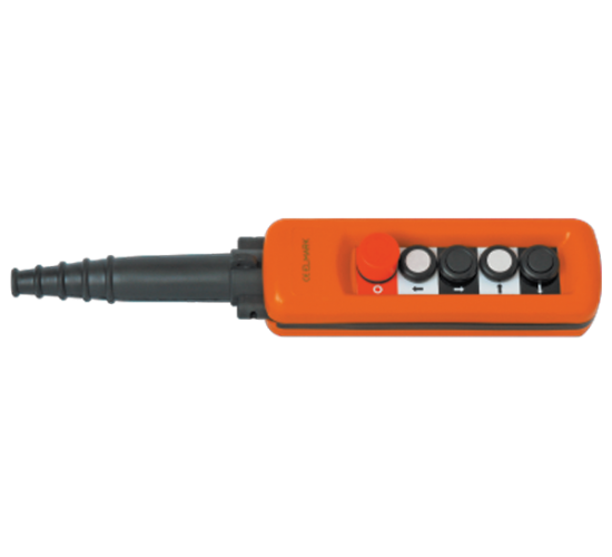 Пулт за управление с 4 бутона за различни посоки+авариен стоп двускоростни бутони main image