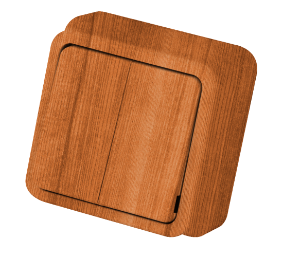 Ключ гюнсан сериен открит монтаж светъл махагон main image