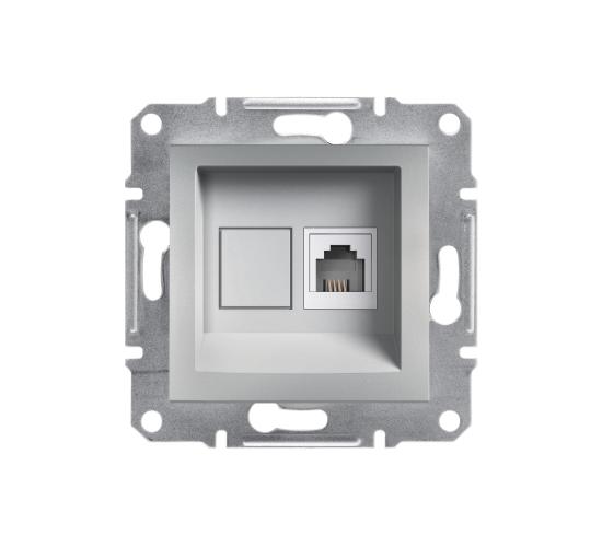 Телефонна розетка RJ11 Asfora алуминий main image