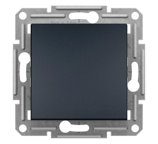 Двуполюсен ключ 10AX безвинтов монтаж антрацит EPH0200171 main image