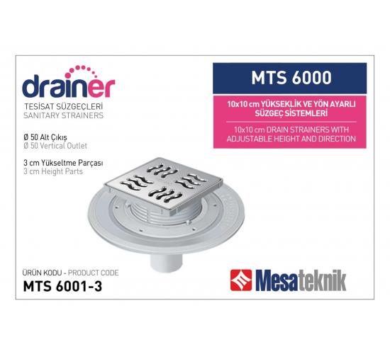 Сифон подов MESA &Oslash;50 100ммх100мм широка периферия main image