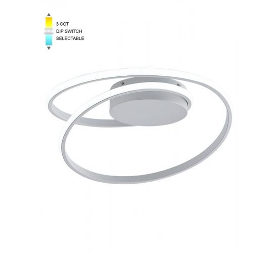 LED плафон 38W RING38 CCT 3000K/4000K/6000K Ф460*H120мм бял main image