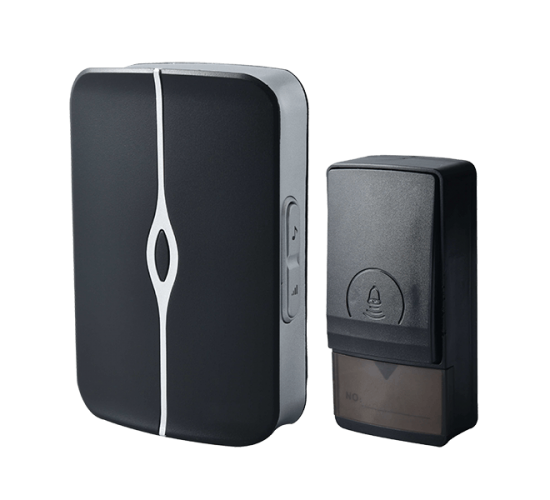 Звънец безжичен черен самозахранващ бутон main image