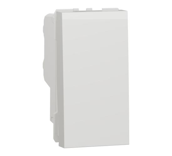 Двуполюсен ключ 16 А 1 модулен бял New Unica NU316218 main image