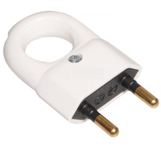 Щепсел с дръжка 6А 240V бял main image