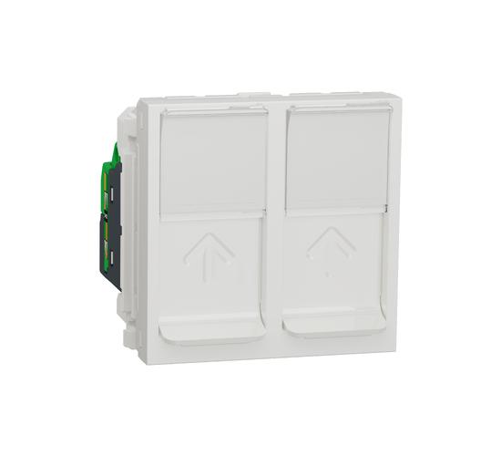 Двойна компютърна розетка RJ45 cat. 5 UTP 2 модула NU342018 main image